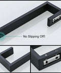 Black Stainless 4 Piece Bathroom Hardware Set With 16.5 Inch Towel Bar Wall Mounted Built To Last Tough As Nails No Rust SUS304 Stainless Steel.