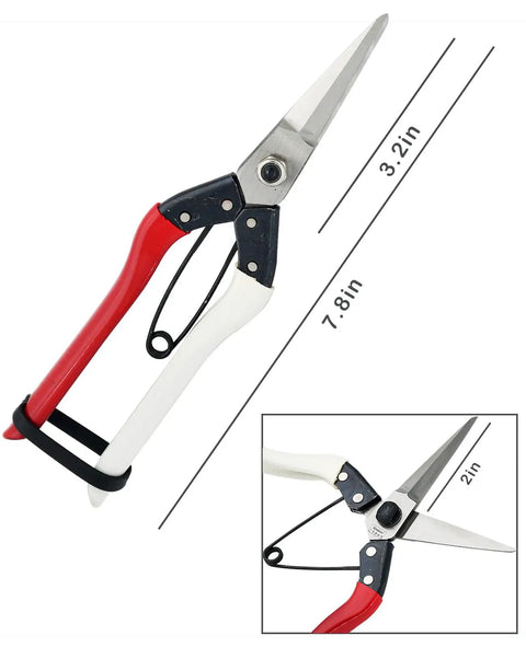 Super Sharp Double Edge Micro Tip Pruning Shears That Handle Gardening Chores With Ease Extra Heavy Straight Blades