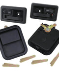 Jeep Wrangler Exterior And Interior Door Handles With Keepers Kit For YJ TJ 1991 2002 Full Doors Replaces 55176382AE 55176383AE