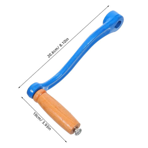 Replacement Pasta Machine Crank Handle With Wood And Iron Build For Smooth Operation And Easy Maintenance Keeps Your Pasta Game Strong For Daily Home Cooking And Small Restaurant Use Precision Fit For Reliable Pasta Making Accessories, 20.6cm blue handle