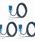 Three-Pack SN04-P2 Inductive Proximity Sensor, DC 6-36V, 300mA, PNP Normally Closed, 4mm Sensing Range, 3-Wire, Blue