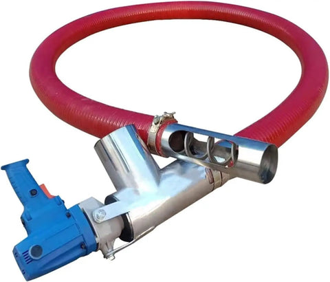 High Suction Grain Sucking Pump For Home Use With Adjustable Diameter Grain Conveyor Auger Easy Detach Hose and Motor Unit