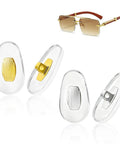 Top Shelf Nose Pads Replacement For Sunglasses And Glasses Comes With Gold And Silver Pair, flexible silicone nose pads.