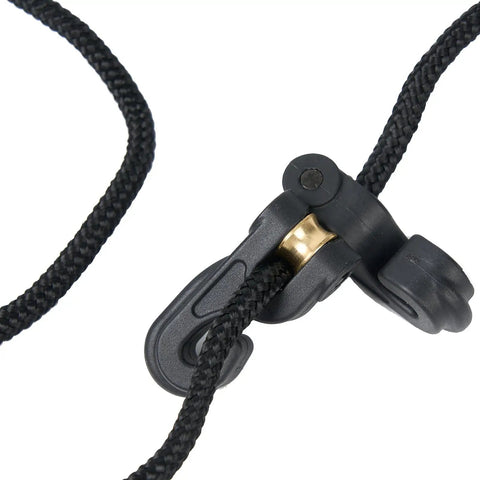 Close-up of Crossbow Cocking Rope With Double Handles Easy String Puller Cocker Aid showing rope and handle mechanism.