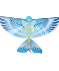 Flying RC Bird With Bionic Wings LED Lights 2.4GHz Remote USB Charging And Durable EPP Body For Indoor And Outdoor Mega Fun Stable Flight Crash Resistant Realistic Feels Blue, front view showing blue bionic design