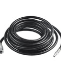 Tough Pvc Air Compressor Hose With Quick Snap Connector For Effortless Tool Hookups Rock Solid Construction coiled hose with snap connectors.