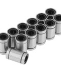 Linear Bearings Set 8x15x24mm Double Sealed For Rock Solid Motion In 3D Printers And CNC Routers 12 Piece Pack 8mm Inner Diameter Ball Bearings Protect Dust And Debris.
