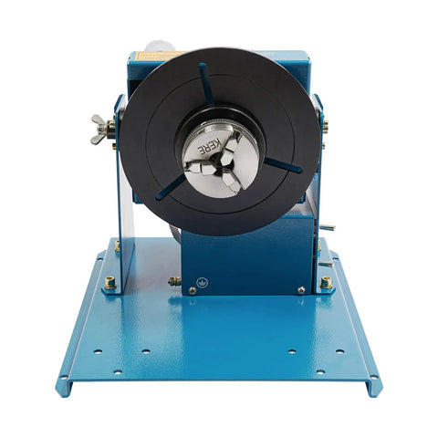 Heavy Duty Welding Positioner Turntable 22.05 Lbs 110V Portable Welder Positioner With Chuck And Foot Switch For Precise Clamping, Grinding, Cutting And Assembly Tasks In Any Shop, front view