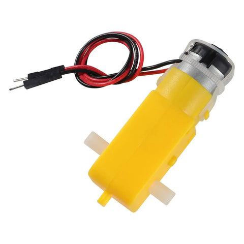 Single motor from Six Pack Prewired DC Gear Motors With Dual Shaft For DIY Smart Car Robots And Four Wheel Drive Toy Cars 3V To 6V Operation