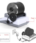 Electric Rock Tumbler Gem Polisher For DIY Stone Polishing Quiet Pro Grade Gem Making Machine with power jack and plug diagram
