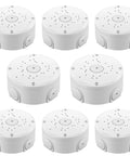 Waterproof Security Camera Junction Box Kit 8 Pack ABS Plastic Wall Mount Brackets for CCTV Cameras Hide Cables Weatherproof