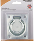 Flush Ring Pull For Chests And Doors Recessed Surface Mount With Four Screws Included Steel Zinc Plated for installation