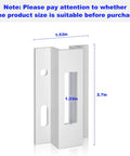 Sliding Door Keeper For Extruded Aluminum Latch Replacement Fits Pella Micron 1200 Series Viking Doors And Other Sliding Glass Doors 1 Pack Durable White Finish For Hook Style Latches.