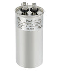50uF 440V AC Round Start Capacitor For Heat Pumps And Air Conditioners, 370V Or 440V Compatible, CBB65, front view