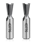 Two Pack 43776PC 7 Deg 17/32 Inch Carbide Tipped Dovetail Router Bits for Through and Half Blind Joints Compatible With 4200 Series