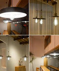 Six Pack Dimmable E26 LED Edison Bulbs 6W 600 Lumens, 60 Watt Equivalent, Cool Daylight 5000K in cafe fixtures