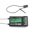 Six Channel 2.4GHz AFHDS2A Receiver With Dual Antennas, FS-iA6B Model for RC Gear, Compatible with I6 Series Transmitters.