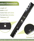 61 Inch Mower Blades Replacement Kit For Scag Ferris And Husqvarna Decks 48111 482879 481712 481708 1520842 539101733 539102093