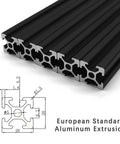 10 Pack 2020 T Slot Aluminum Extrusion European Standard 1220mm Length Anodized Aluminum Profile For CNC DIY 3D Printer And Industrial Bracket Making Heavy Duty Build With Precision Rails And Modular Construction, black 20x20mm profile