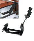 Image showing Aluminum CNC Tapping Cantilever Bracket and Support Arm For Vertical Or Horizontal Mount with 130mm Stroke and Detachable Clamp.