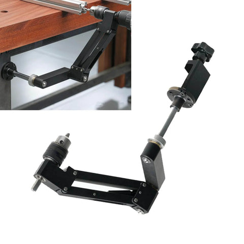 Image showing Aluminum CNC Tapping Cantilever Bracket and Support Arm For Vertical Or Horizontal Mount with 130mm Stroke and Detachable Clamp.
