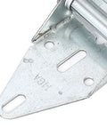 Beefed Up Heavy Duty Garage Door Hinge Kit With 14 Gauge Steel For Seven Sixteenth Inch Rollers Includes 1 2 3 4 Hinges And Self Drilling Screws Easy Replacement Rust Resistant Durable Build, 14 gauge steel hinge