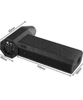 Professional Cordless Air Blower With 180 Watt Brushless Motor Delivering 130000 RPM showing black design and dimension details.