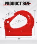 3 Ton Weld On Anchor Hook Set Alloy Steel G80 Built Tough Heavy Duty Lifting Hook For Wrecker Crane Tractor And Rigging 6600 Lbs Working Load 2 Pack Perfect For Slings And Industrial Lifting, red hook dimensions