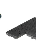 Hands On 2.75 Inch By 8 Inch Sanding Block Kit With Hook And Loop System, shown with hand block and changeable plates.