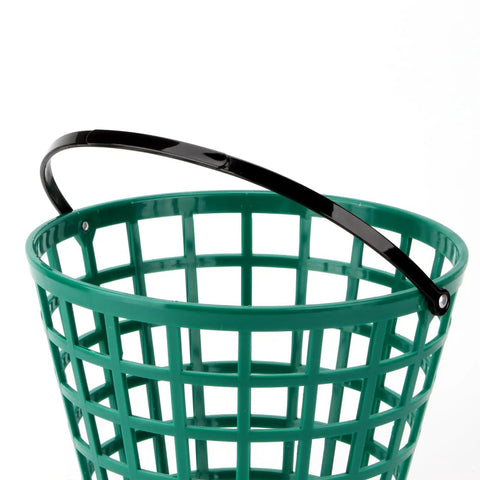 Two Pack Golf Ball Basket With Handle Made From Durable ABS Non Rolling Flat Sided Ball Holder For Practice Balls