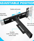 2 Pack Heavy Duty Adjustable Headboard Brackets For Metal Bed Frame With Universal Footboard Extension Kit Fits Queen King Twin showing durable carbon steel construction and adjustable holes.