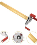 Smoke Sensor Removal Tool With Claw Head Attachment For Ceilings Hassle Free Fire Detector Extraction Safe For Delicate Alarms smooth aluminum tool.
