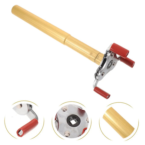 Smoke Sensor Removal Tool With Claw Head Attachment For Ceilings Hassle Free Fire Detector Extraction Safe For Delicate Alarms smooth aluminum tool.
