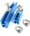 Car Dent Puller Kit Aluminum Alloy For Sheet Metal Repair, Easy Operation, Lightweight Yet Durable Repair Tool For Minor Car Dings, Reusable Auto Body Repair Set, blue aluminum clamps with bolts