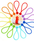 Reusable Silicone Magnetic Cable Ties 7.48 Inch Magnetic Twist Ties For Bundling Cords And Organizing USB Cables Fridge Magnets And Decor 14 colors