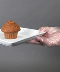 Clear Embossed Poly Gloves Large Ambidextrous For Food Handling With Textured Grip FDA Compliant Easy Donning Deli Grade