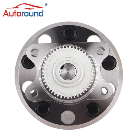 Front view of Rear Wheel Hub And Bearing Assembly 5 Lug ABS Pair Fit For Hyundai Sonata 2006 2009 And Kia Optima 2006 2010 Replaces 527303K000 512265 OEM Quality Wheel Hub Kit