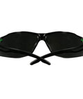 Top Tier Sport Safety Glasses Featuring Ir Five Gray Optics And Recessed Temple Ribs For Knockout Comfort And Seamless Ppe Compatibility On Heavy Duty Work Sites, angled view.