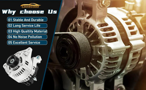 Close-up view of Beefy 110 Amp 12V Alternator With 6 Groove CW Pulley For Kia Soul 2012 2016, Veloster 2013 2017, installation