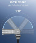 180° swivel mount for Dusk To Dawn Photocell Sensor Switch For Outdoor Low Voltage Lighting, Plug And Play Auto On Off, with 3 pin connector.