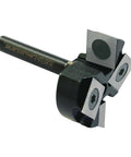 Spoilboard Surfacing Router Bit For CNC Woodworking, 1/4 Inch Shank, 1-3/8 Inch Cutting Diameter, 2 Plus 2 Insert Carbide Inserts