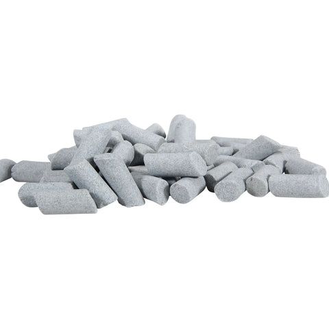 Angle Cut Cylinder Five Sixteenth Inch By Three Quarters Inch For Vibratory Tumblers With Ceramilite Media displayed in pile