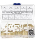 270 Piece M2 Brass Spacer Standoff Kit With Stainless Steel Screws And Nuts For Communication Devices And DIY Electronics Ideal For Prototyping Robotics 3D Printer Projects And Networking Gear, open box