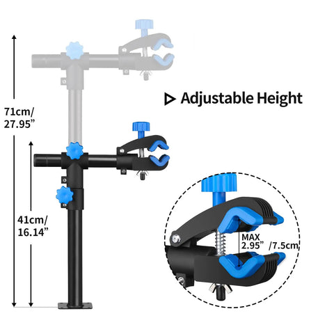 Adjustable Wall Mount Bike Repair Stand With 360 Degree Rotating Clamp Height Adjustable Workbench for Bicycle Maintenance