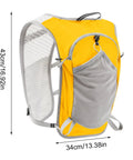 Hydration Running Vest Backpack That Keeps Your Gear Handy For Trail Runners And Outdoor Adventurers, side view 34x43cm mesh