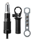 Rivet Gun Adapter Kit For Cordless Drill With 2.4mm 3.2mm 4.0mm 4.8mm Rivet Heads, Auto And Home Pop Riveting Attachment