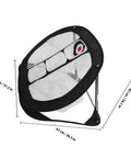 Golf Chipping Practice Net Portable Lightweight Backyard Training Net For Indoor And Outdoor Use with dimensions shown