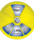 14 Inch Rotary Surface Cleaner For Pressure Washers, Built Tough Yellow, 4000 PSI Max, durable polypropylene, top view