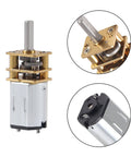 GA12 N20 12V 100RPM Gear Motor With Reducer detailed view and metal gears for precise robotic projects