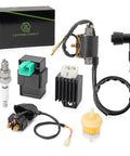 High Performance Ignition Coil Kit With 5 Pin AC CDI Box Voltage Regulator Rectifier Solenoid Relay And Spark Plug for 49cc-110cc ATVs